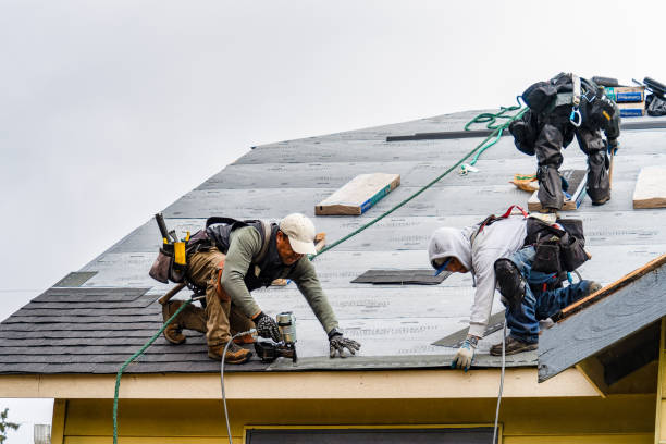 Professional Gutter Installation technician working in Shavertown, PA